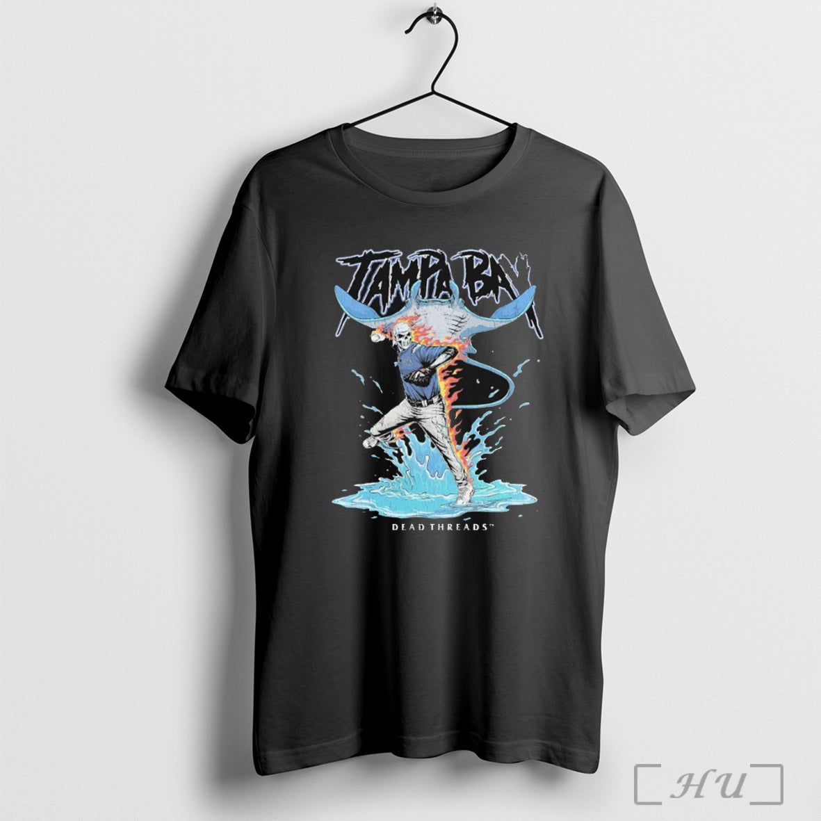 Officials Tampa Bay Rays Dead Threads Skeleton T Shirt