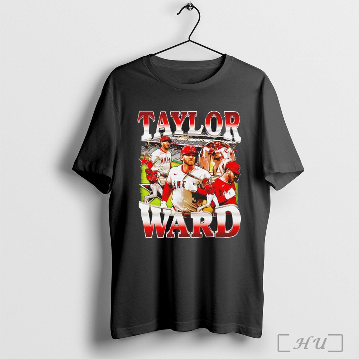 Officials Taylor Ward Los Angeles Angels Baseball Player Collage Star T Shirt