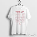 Officials Tennessee Titans 2025 Us Tour Schedule T Shirt