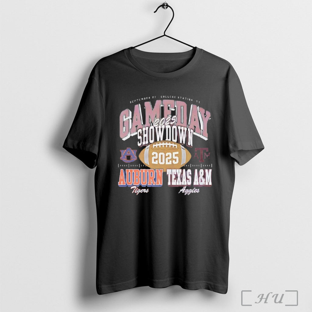Officials Texas Am Aggies Vs Auburn Tigers 2025 Gameday Showdown T Shirt