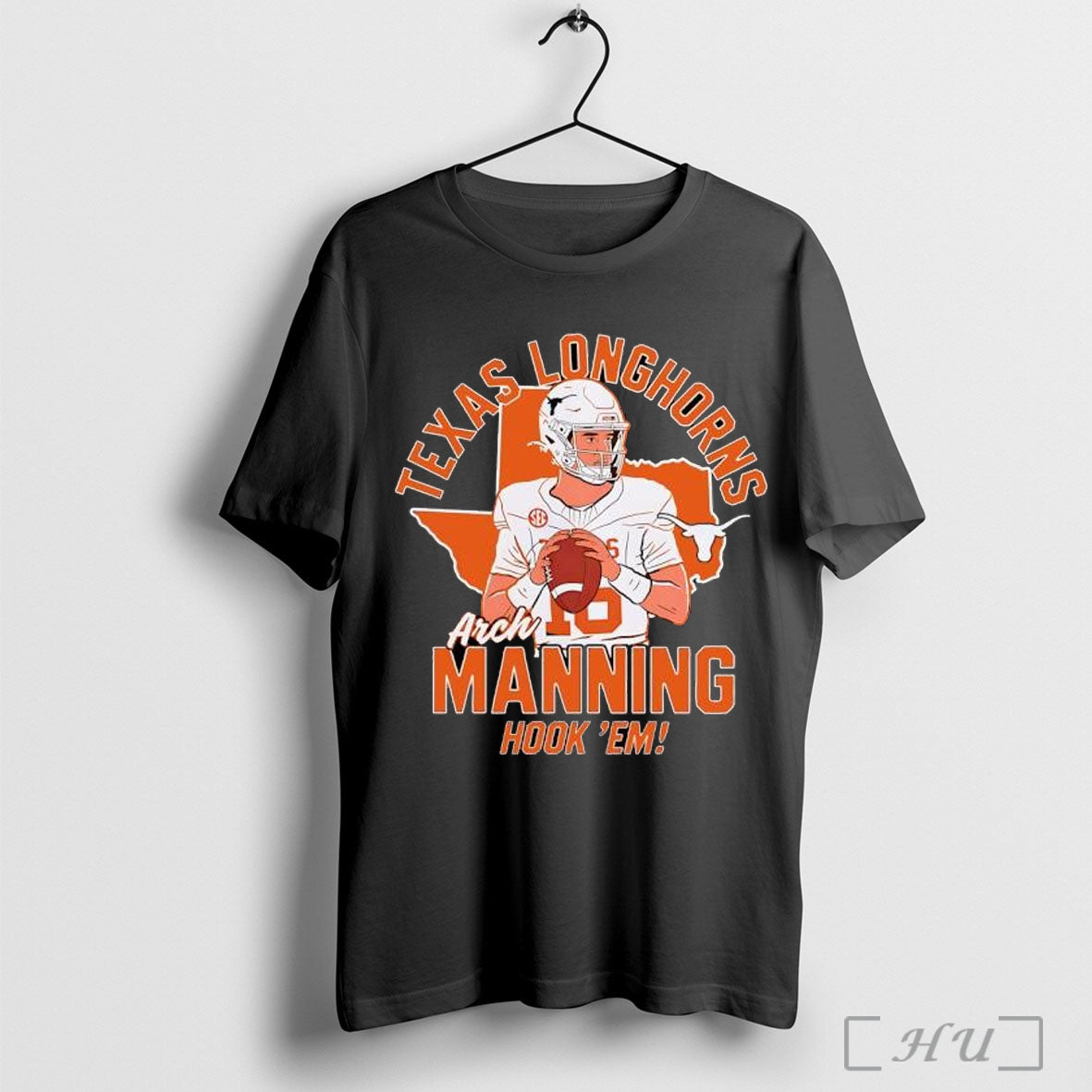Officials Texas Longhorns Arch Manning Hook Em Cartoon T Shirt