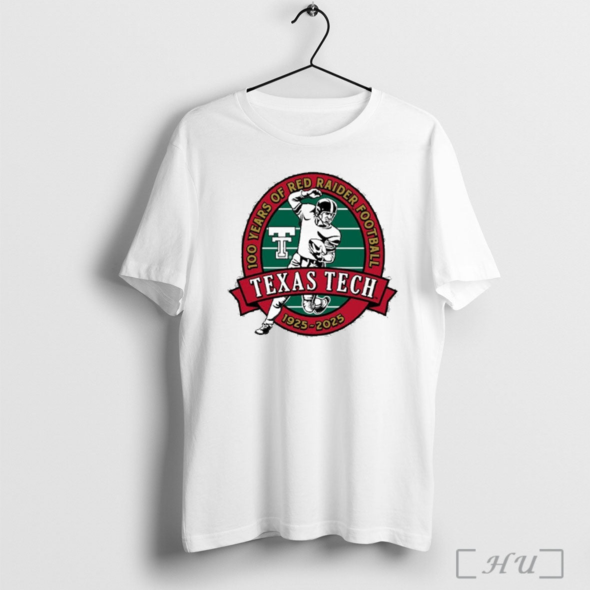 Officials Texas Tech Red Raiders 100 Years Of Football 1925 2025 T Shirt