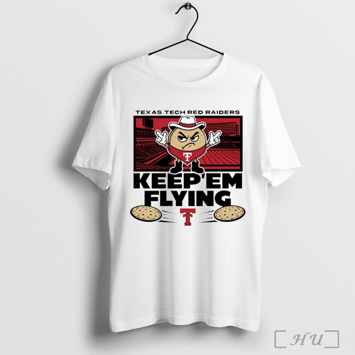 Officials Texas Tech Red Raiders Football El Tortillo Keep Em Flying Mascot T Shirt