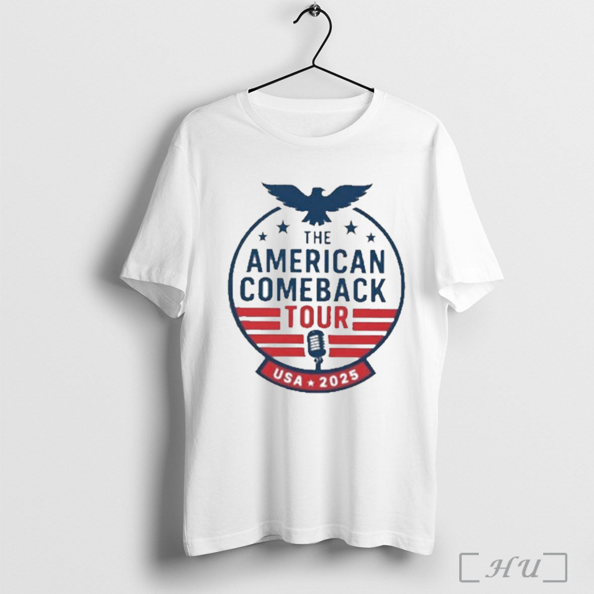Officials The American Comeback Tour Usa 2025 Charlie Kirk T Shirt