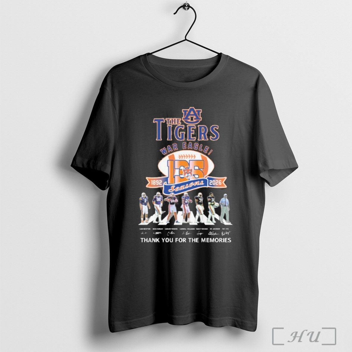 Officials The Auburn Tigers Abbey Road War Eagle 135 Seasons T Shirt