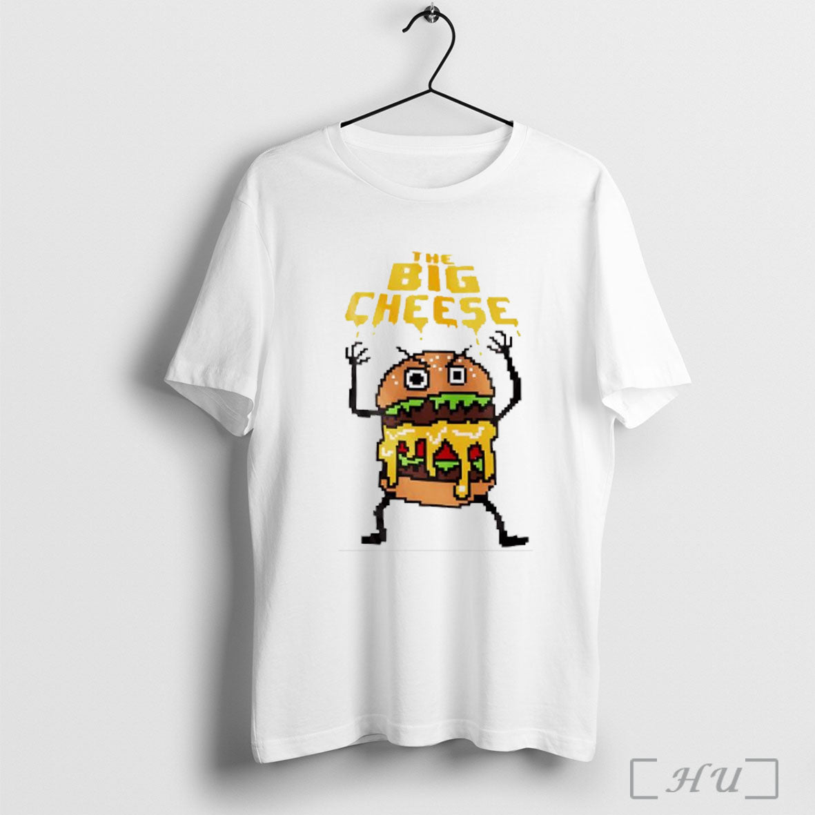 Officials The Big Cheeseburger 8 Bit Graphic T Shirt
