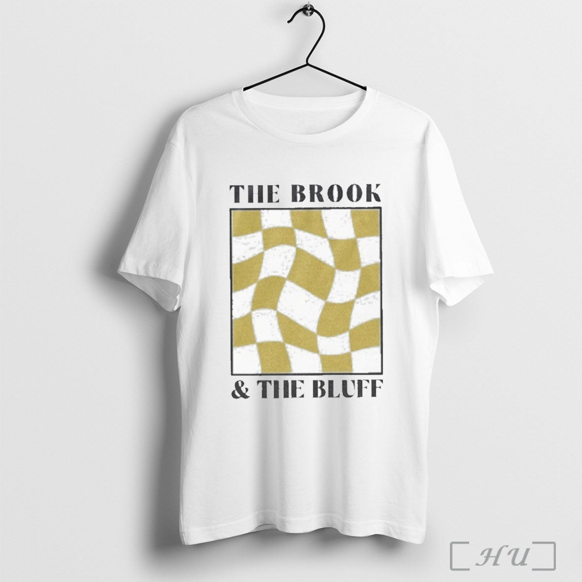 Officials The Brook The Bluff Wavy Yellow Checkered T Shirt