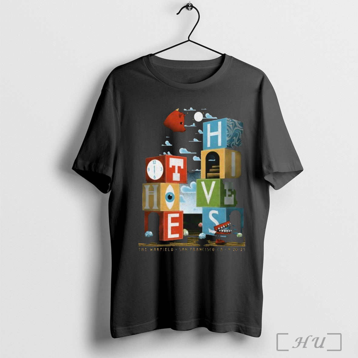 Officials The Hives The Warfield San Francisco Ca Sep 20 2025 T Shirt
