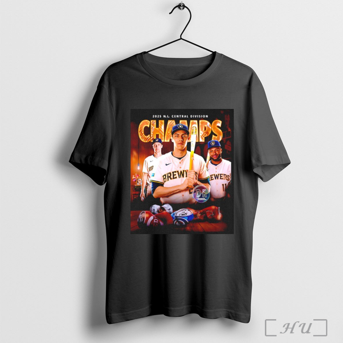 Officials The Milwaukee Brewers Are 2025 Nl Central Division Champions T Shirt