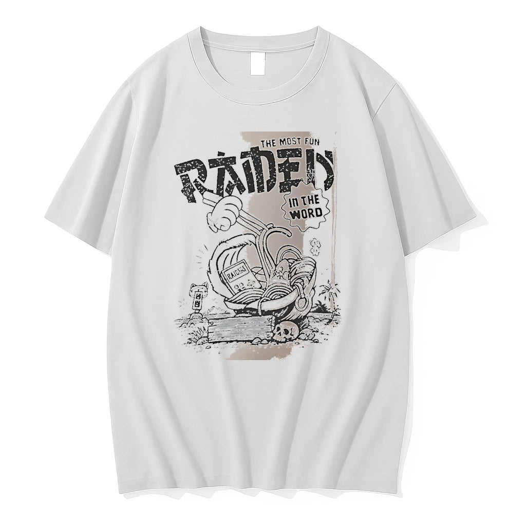 Officials The Most Fun Ramen In The Word Raiders White Premium T Shirt