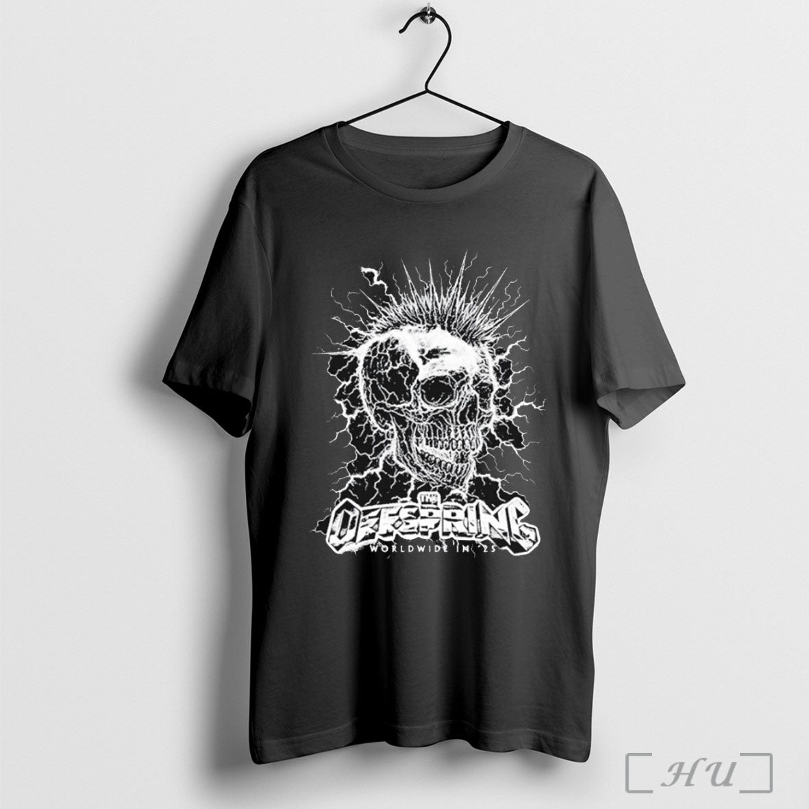 Officials The Offspring Mohawk Worldwide 2025 Tour Skull T Shirt