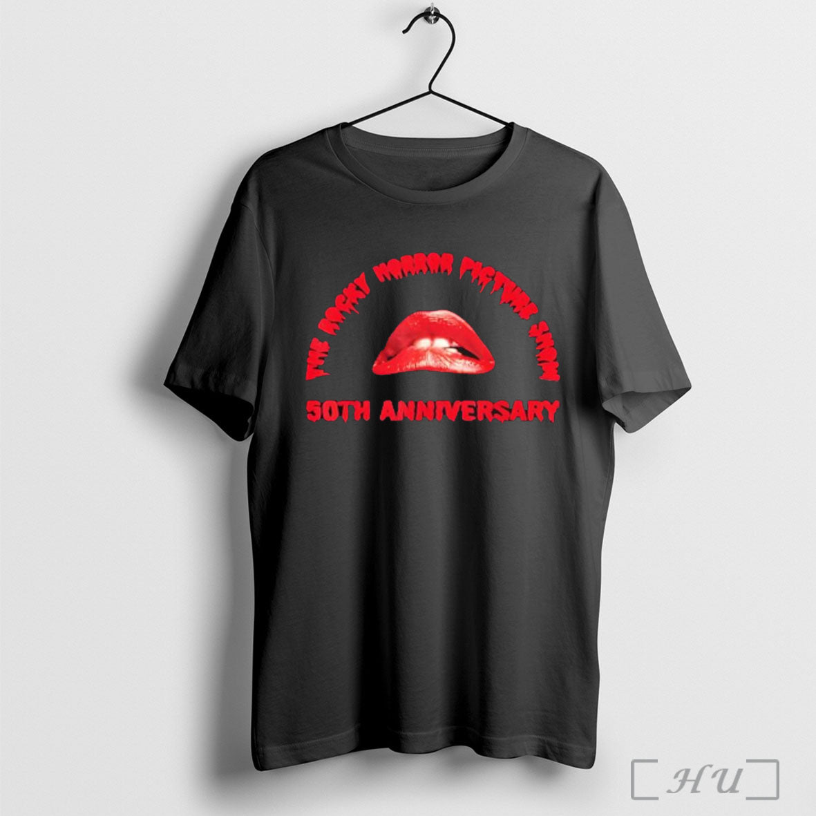 Officials The Rocky Horror Picture Show 50th Anniversary Lips Logo T Shirt