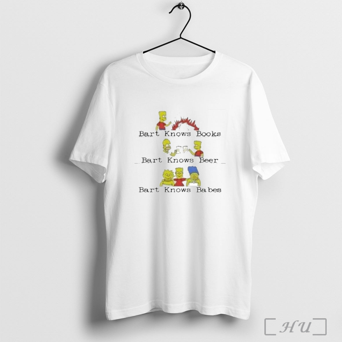 Officials The Simpsons Bart Knows Books Bart Knows Beer 2025 T Shirt