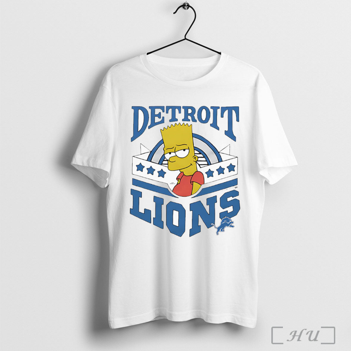 Officials The Simpsons Bart X Detroit Lions T Shirt