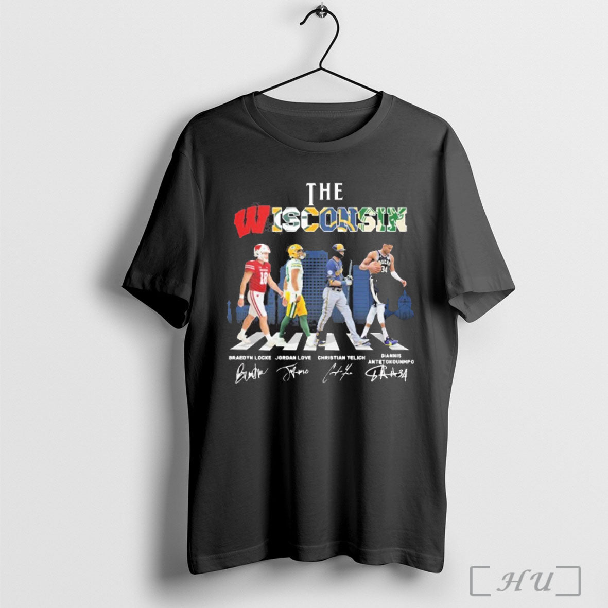 Officials The Wisconsin Sports Teams Players Abbey Road T Shirt