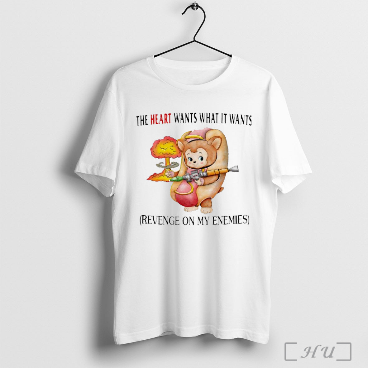Officials The Heart Wants What It Wants Revenge On My Enemies T Shirt