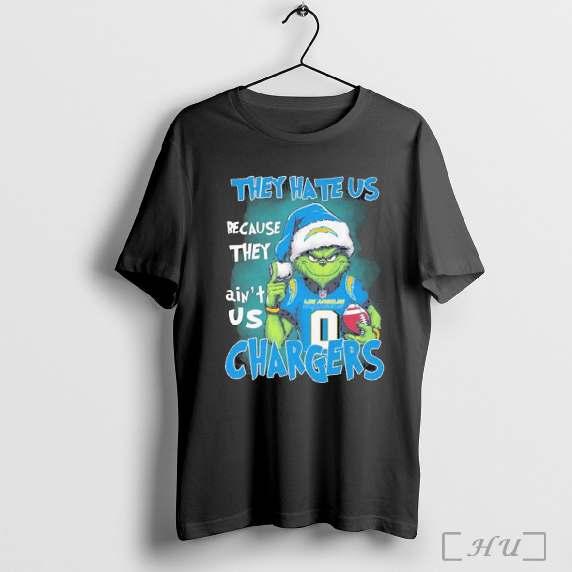 Officials They Hate Us Cause They Aint Us Grinch Los Angeles Chargers Christmas
