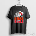 Officials This Girl Loves Her Bears And Bulls T Shirt