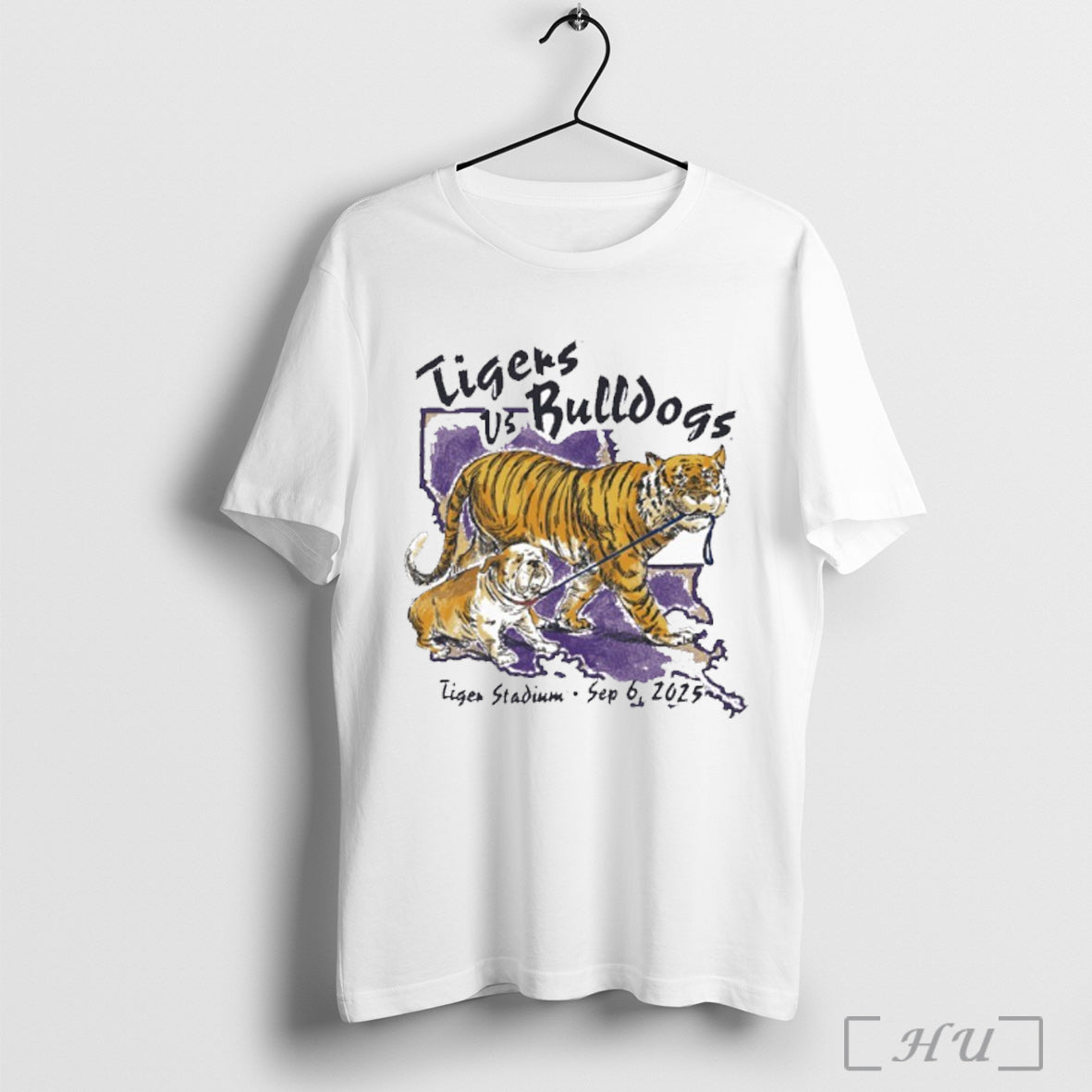 Officials Tigers Vs Bulldogs Tiger Stadium Sept 6 2025 Shirt T Shirt