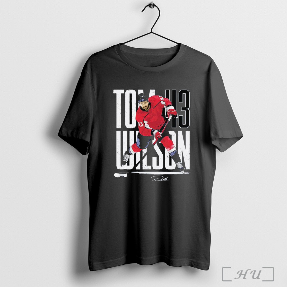 Officials Tom Wilson Portrait Signature Washington Capitals T Shirt