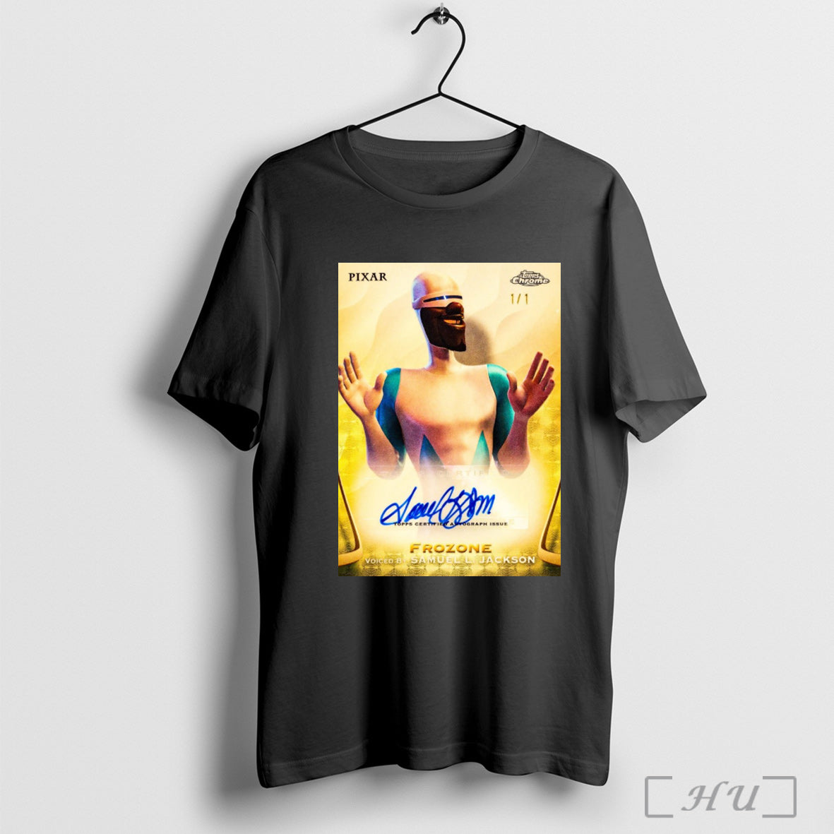 Officials Topps Certified Autograph Issue Frozone Voiced Samuel L Jackson Signature T Shirt