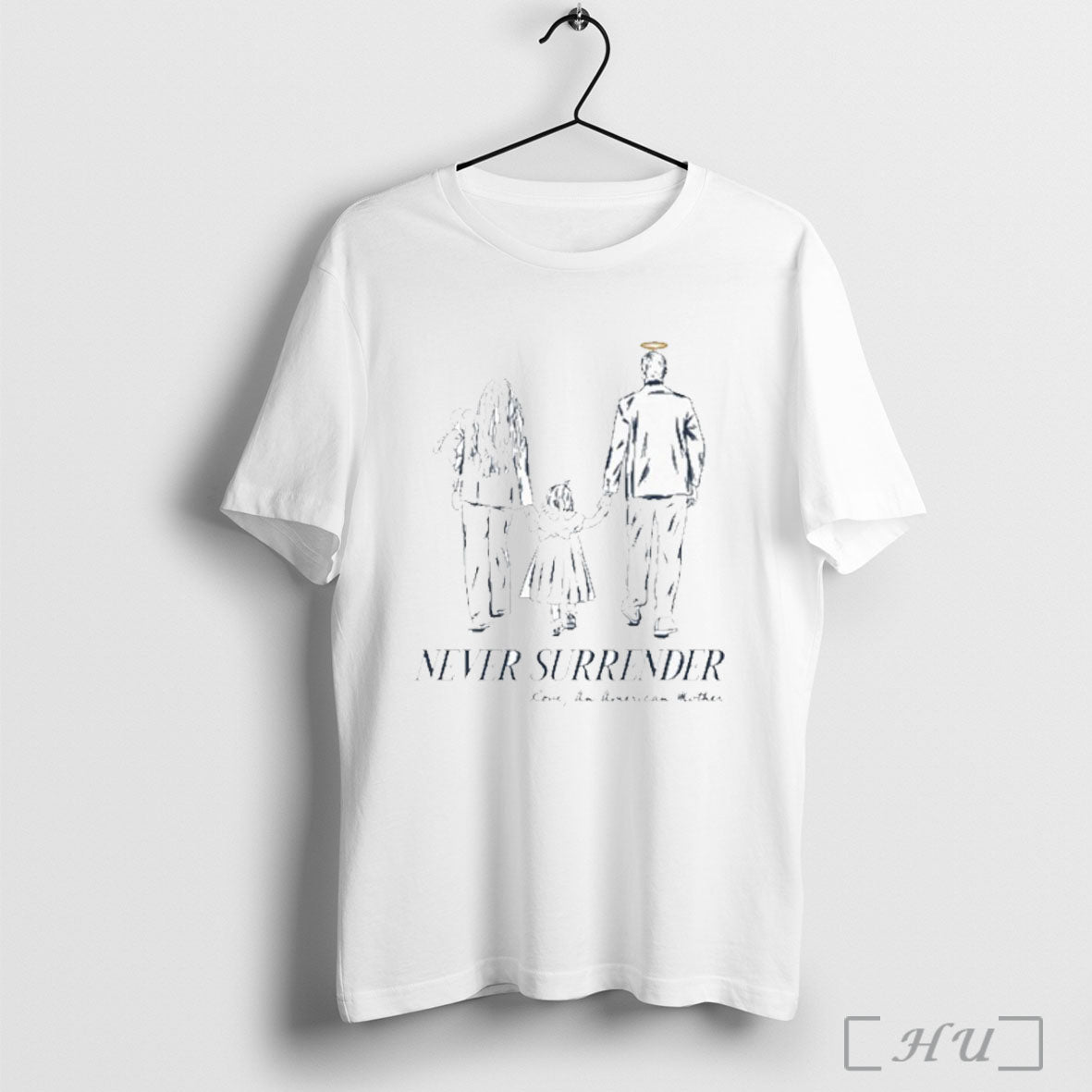 Officials Tpusa Charlie Kirk Never Surrender Family Tribute T Shirt
