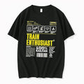 Officials Train Enthusiast 100 Railfan Shipping Label Black T Shirt Sweater