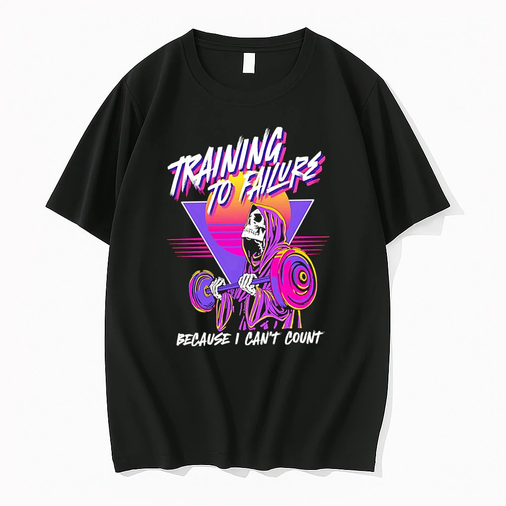 Officials Training To Failure Because I Cant Count Skeleton Lifting Weights Premium T Shirt