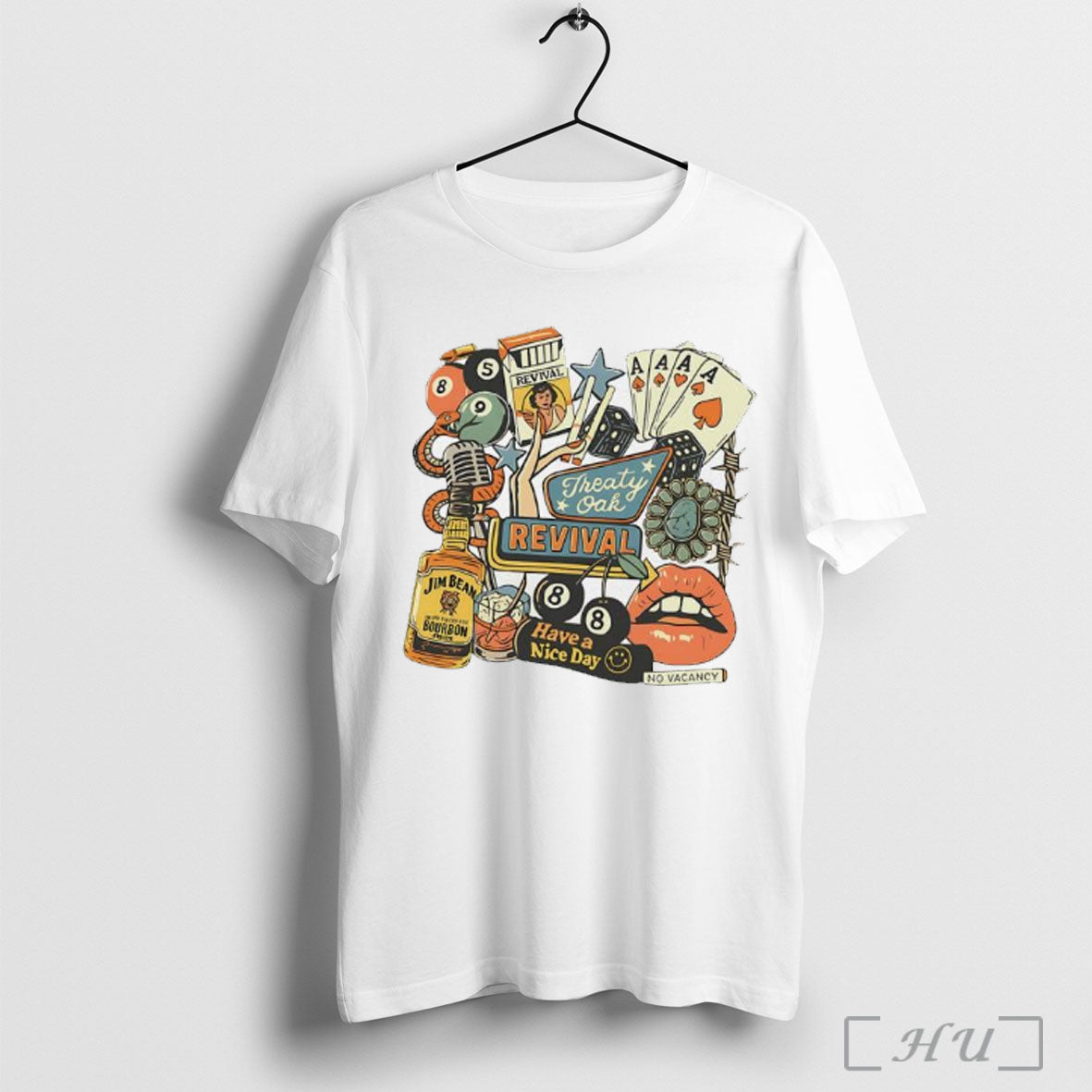 Officials Treaty Oak Revival Western Retro Bar Cowboy Graphic T Shirt