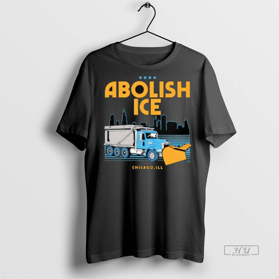 Officials Trending Abolish Ice Chicago Ill City Skyline Tee Shirt Sweater