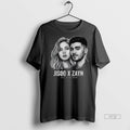 Officials Trending Jisoo X Zayn Eyes Closed Long Sleve Tee Shirt Sweater