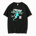 Officials Trevor Lawrence 16 Signature Cartoon Quarterback Running With Football Mens Premium T Shirt