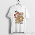 Officials Tropical Hibiscus Flower Botanical Summer Paradise T Shirt