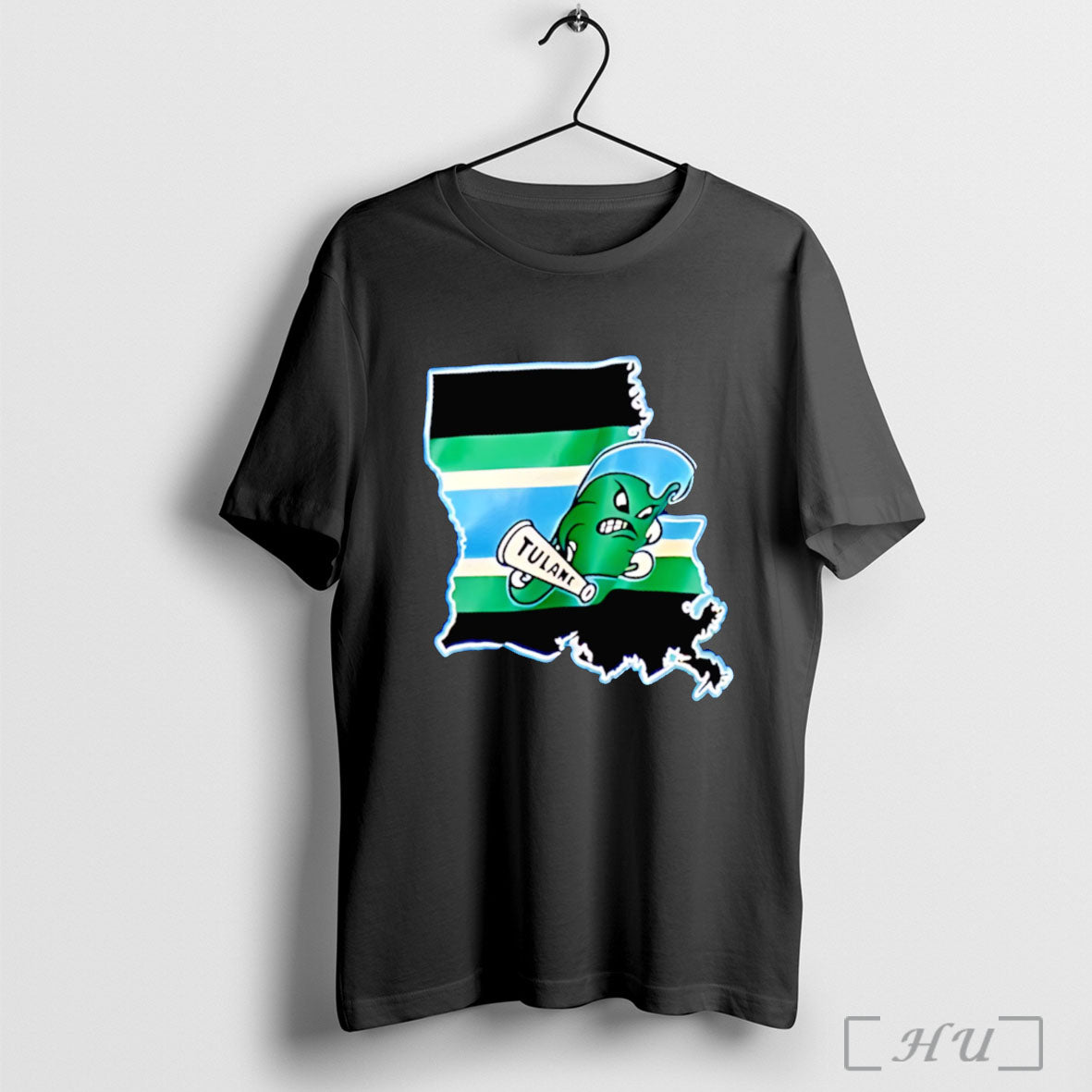 Officials Tulane Green Wave State Map T Shirt