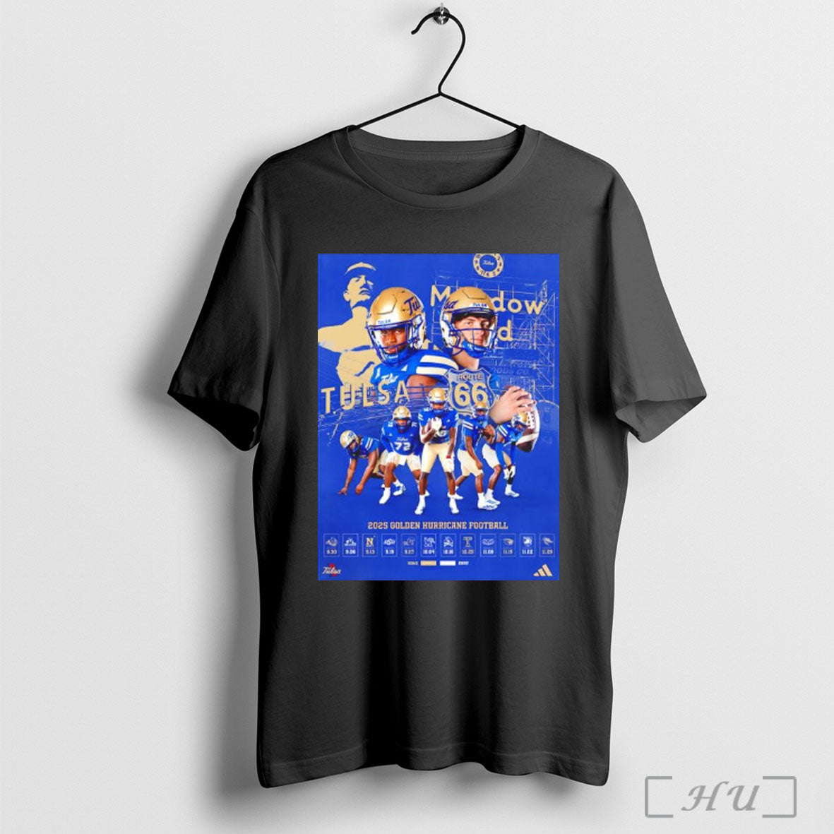 Officials Tulsas Team 2025 Golden Huricane Football T Shirt