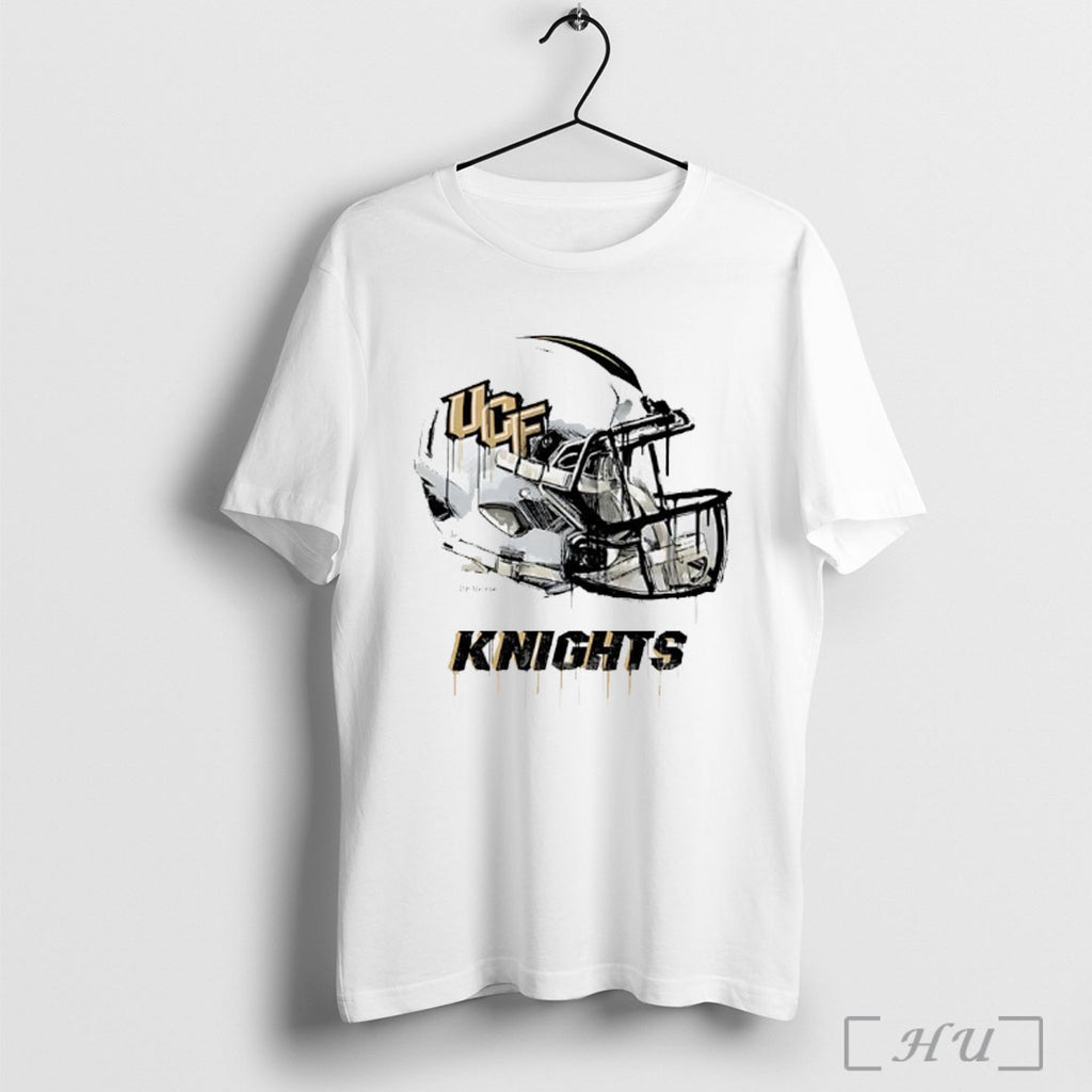 Officials Ucf Knights Dripping Football Helmet T Shirt
