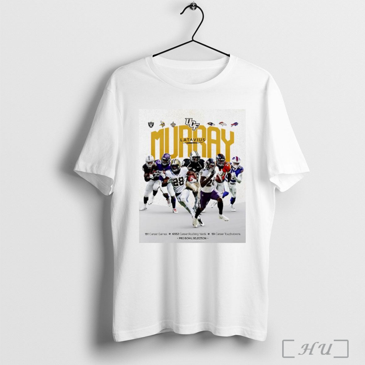Officials Ucf Knights Football Murray Latavius Player Graphic T Shirt