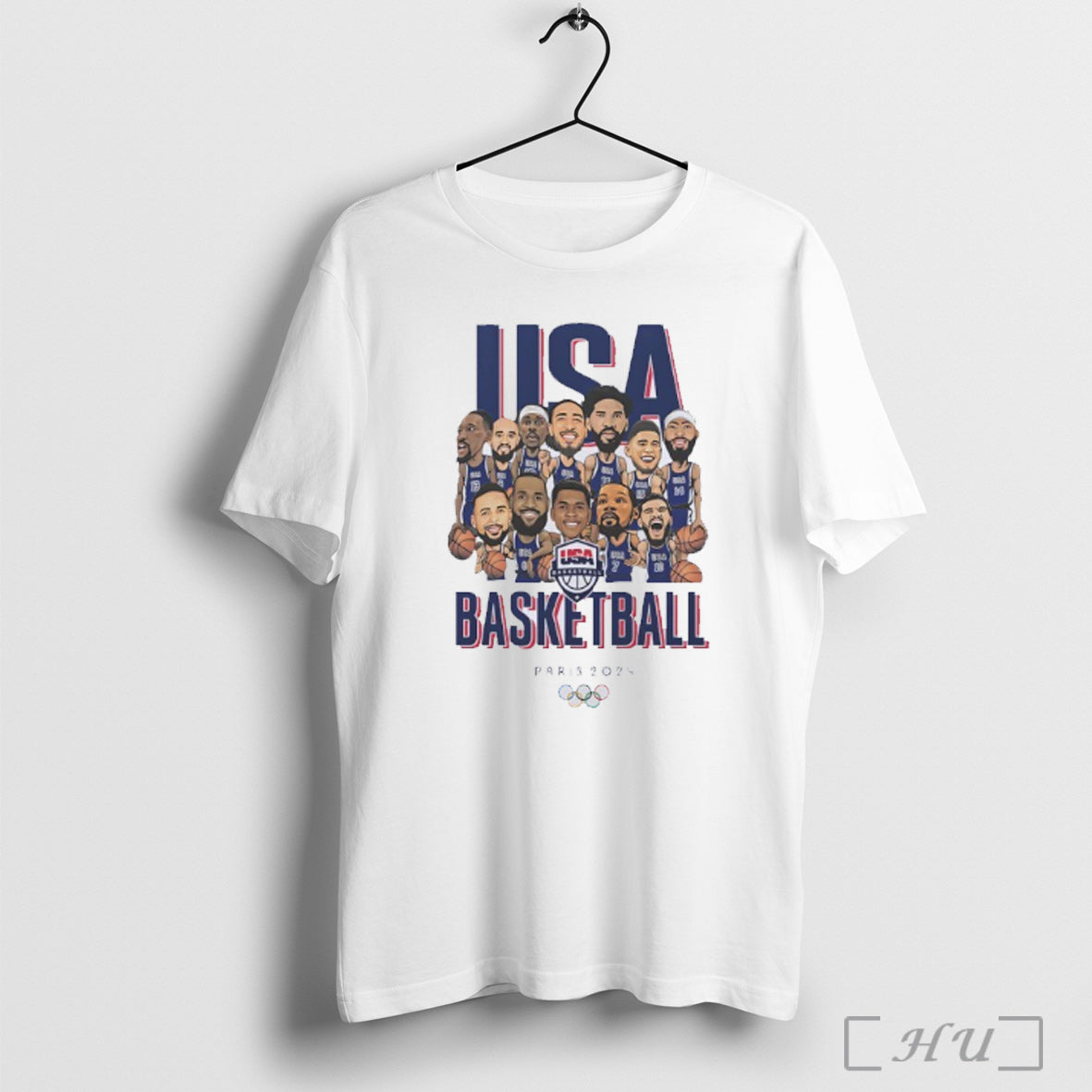 Officials Usa Basketball Paris Olympic 2024 T Shirt
