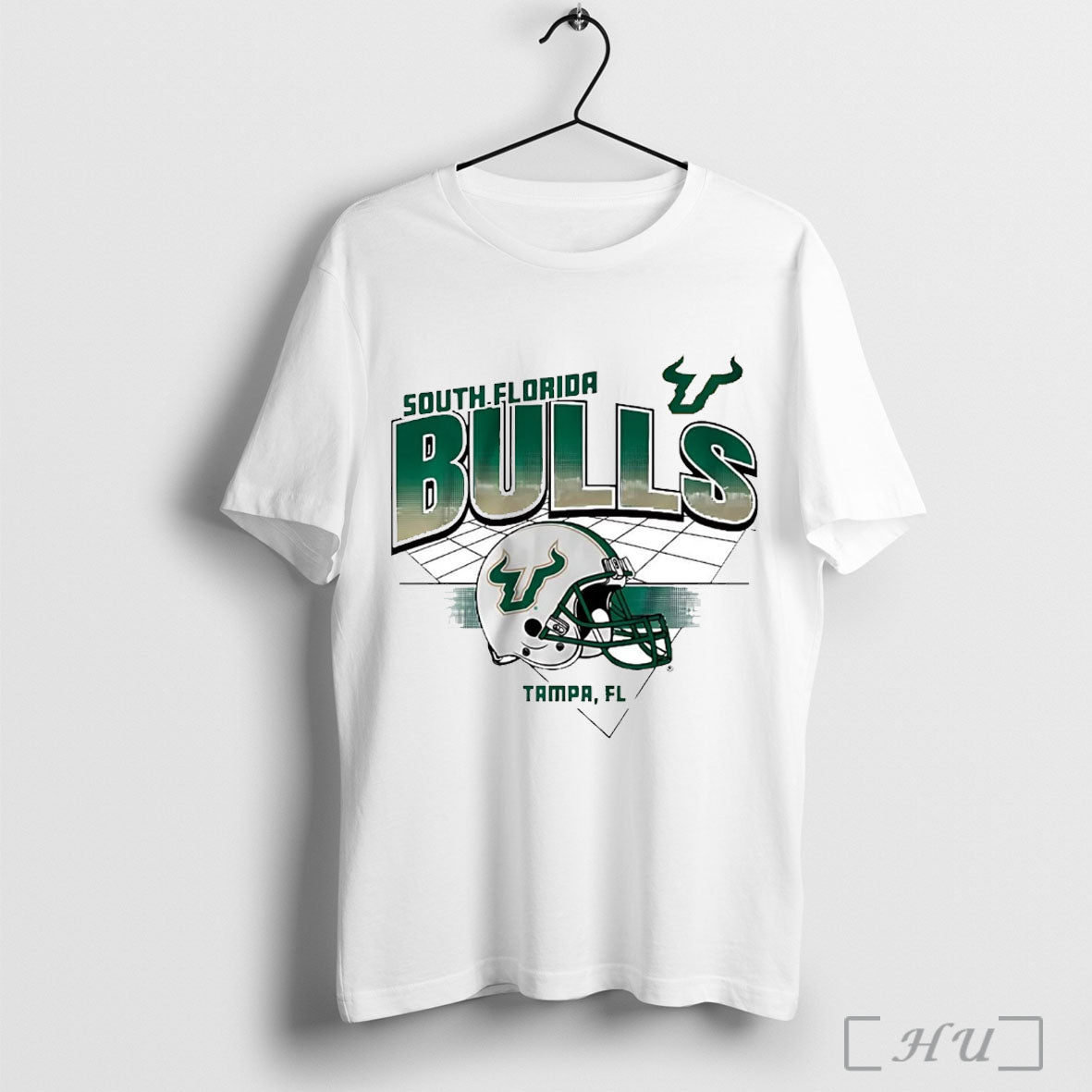 Officials Usf Bulls Helmet Grid T Shirt