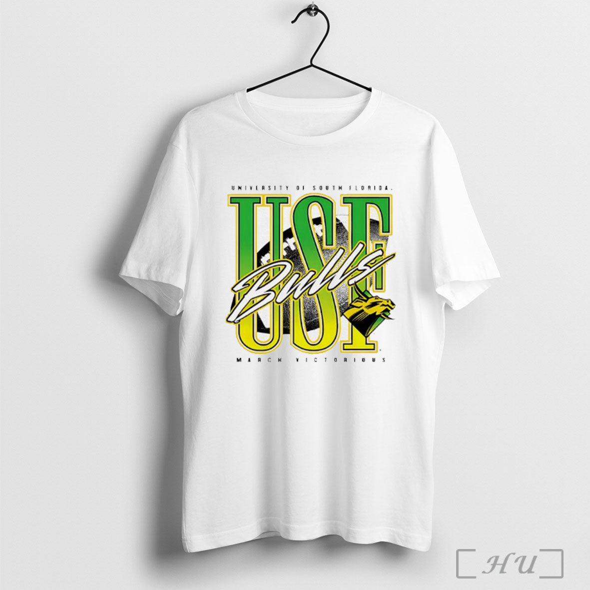 Officials Usf South Florida Bulls Football March Victorious Neon Retro T Shirt