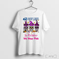 Officials Usps Skull Floral In October We Wear Pink T Shirt