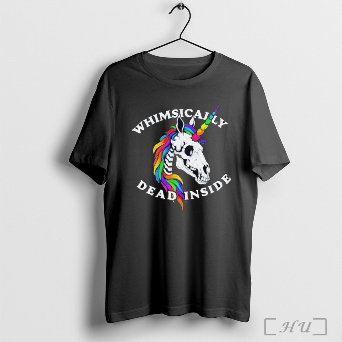 Officials Unicorn Rainbow Whimsically Dead Inside T Shirt