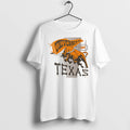 Officials University Of Texas Bull Pennant Logo White Premium T Shirt