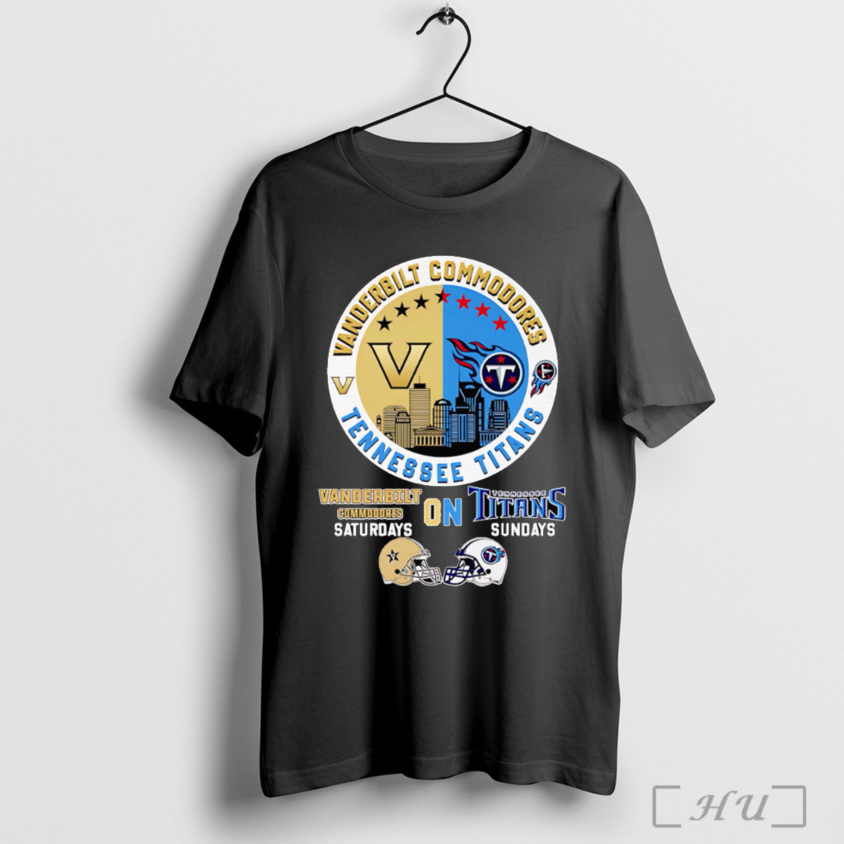 Officials Vanderbilt Commodores On Saturdays Tennessee Titans On Sundays T Shirt