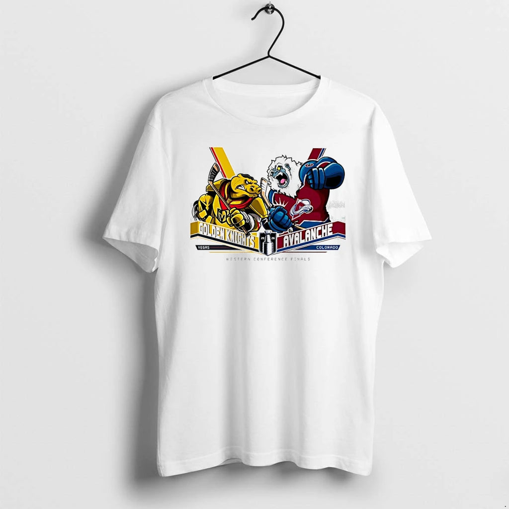 Officials Vegas Golden Knights Vs Colorado Avalanche Western Conference Finals Nhl Mascot T Shirt Sweater