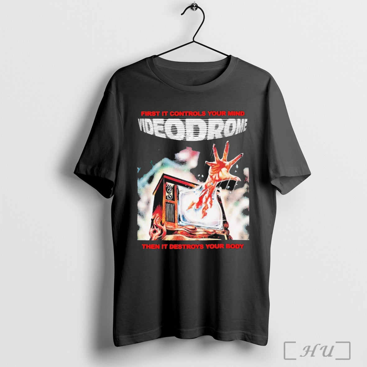Officials Videodrome First It Controls Your Mind Then It Destroys Your Body T Shirt