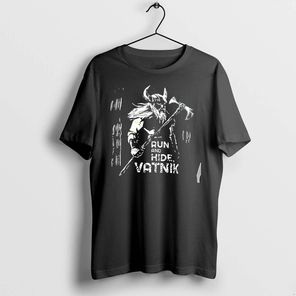 Officials Viking Warrior Run And Hide Vatnik Ukrainian Resistance Slavic Folklore Premium T Shirt