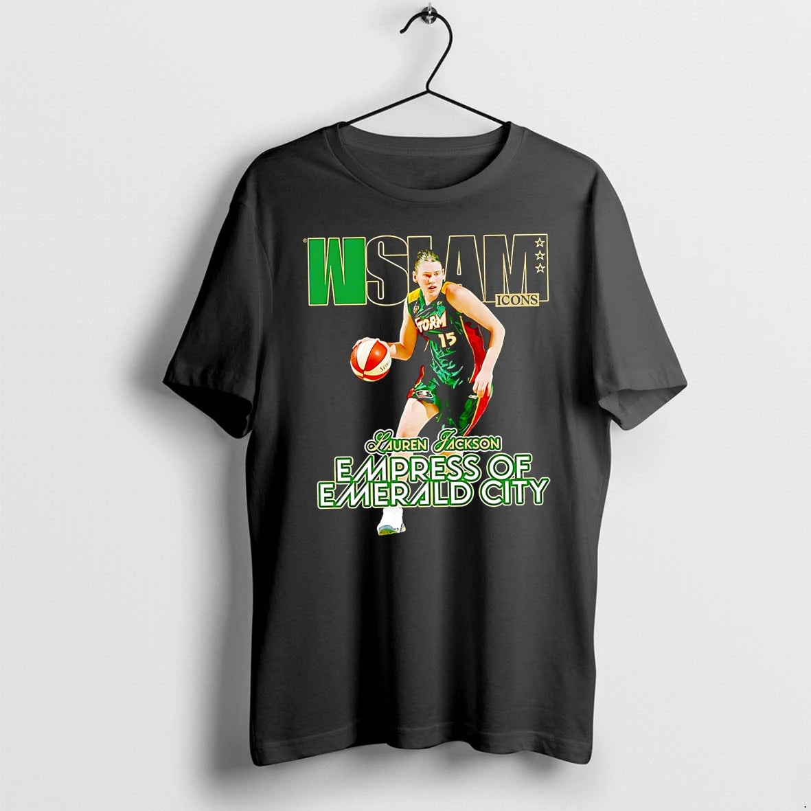 Officials Wslam Storm Icons Lauren Jackson Empress Of Emerald City Premium T Shirt