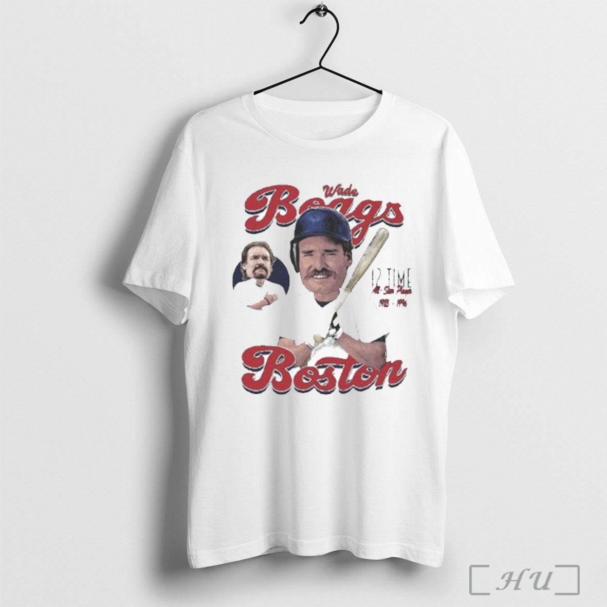 Officials Wade Boggs Boston Red Sox Comic 12 Time All Star Player T Shirt