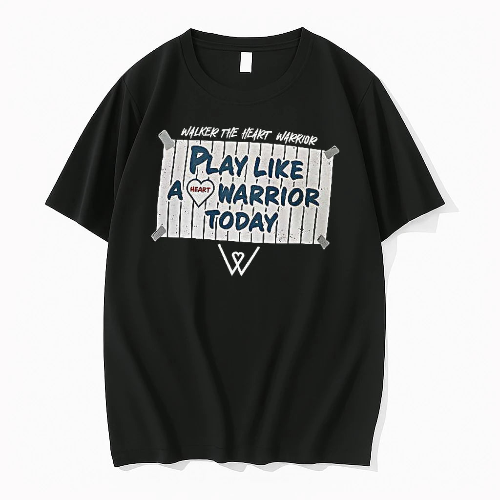 Officials Walker Play Like A Heart Warrior Today Premium T Shirt